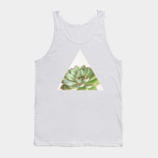 Green Succulent Tank Top